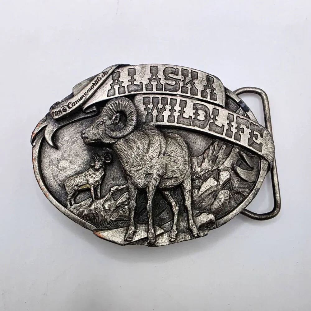 1986 Siskiyou Alaska Wildlife Dall Sheep Belt Buckle Limited Edition 839/2500